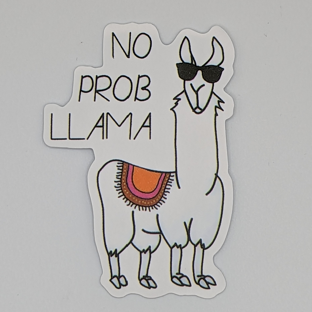 No Prob Llama Sticker